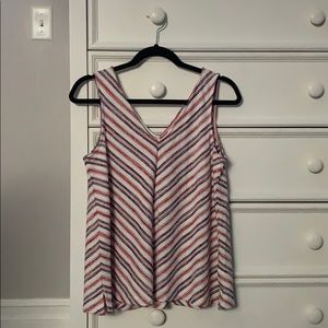 orange, blue and white GAP tank